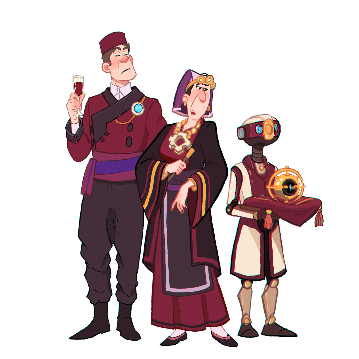 Mosabarkh: a line-up of characters